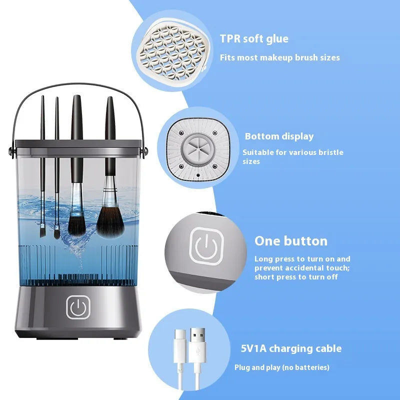 Automatic Makeup Brush Cleaner